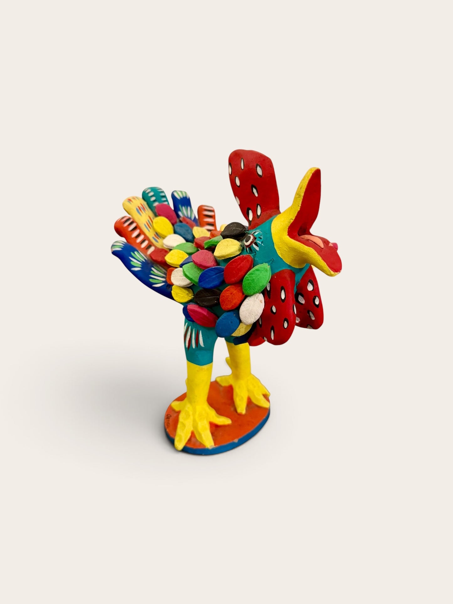 Vintage Ortega Mexican Folk Art Rooster