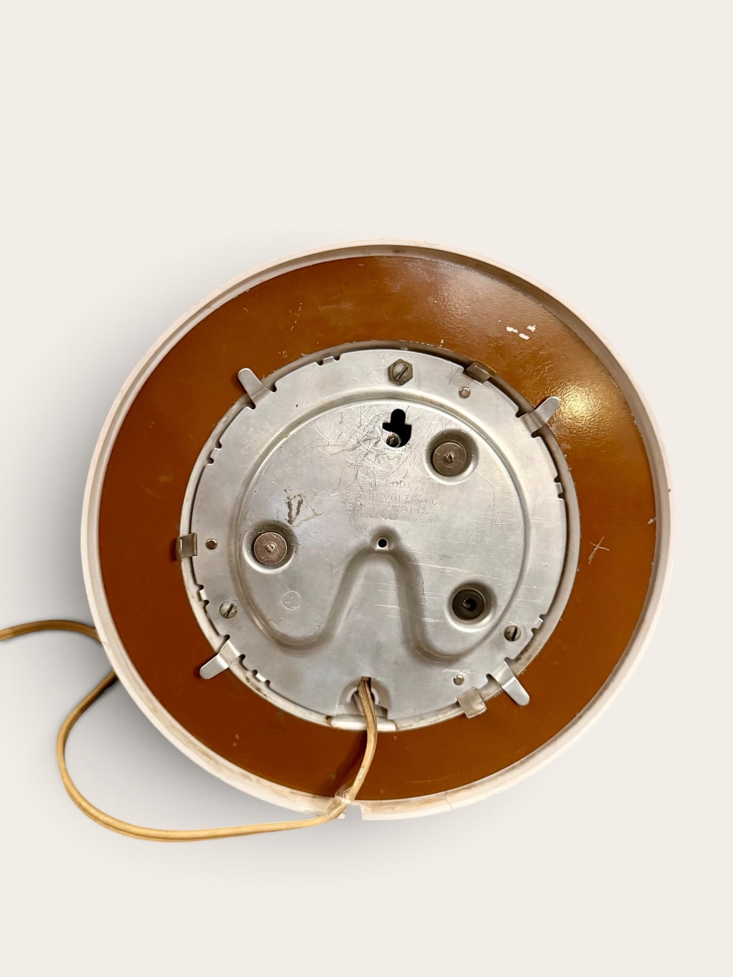 Working Vintage Westclox Atomic MCM Wall Clock