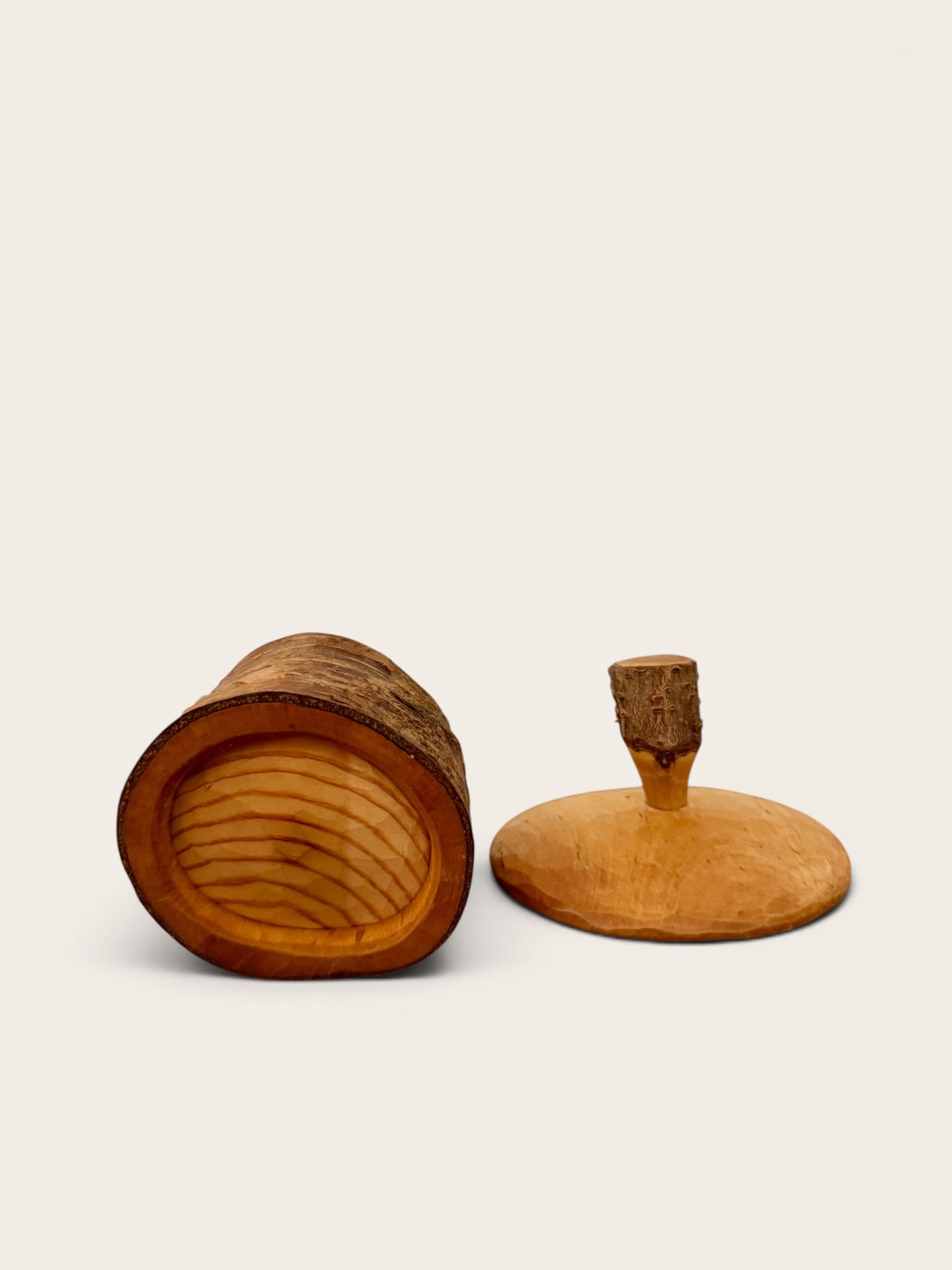 Hand-Turned Birch Bark Box