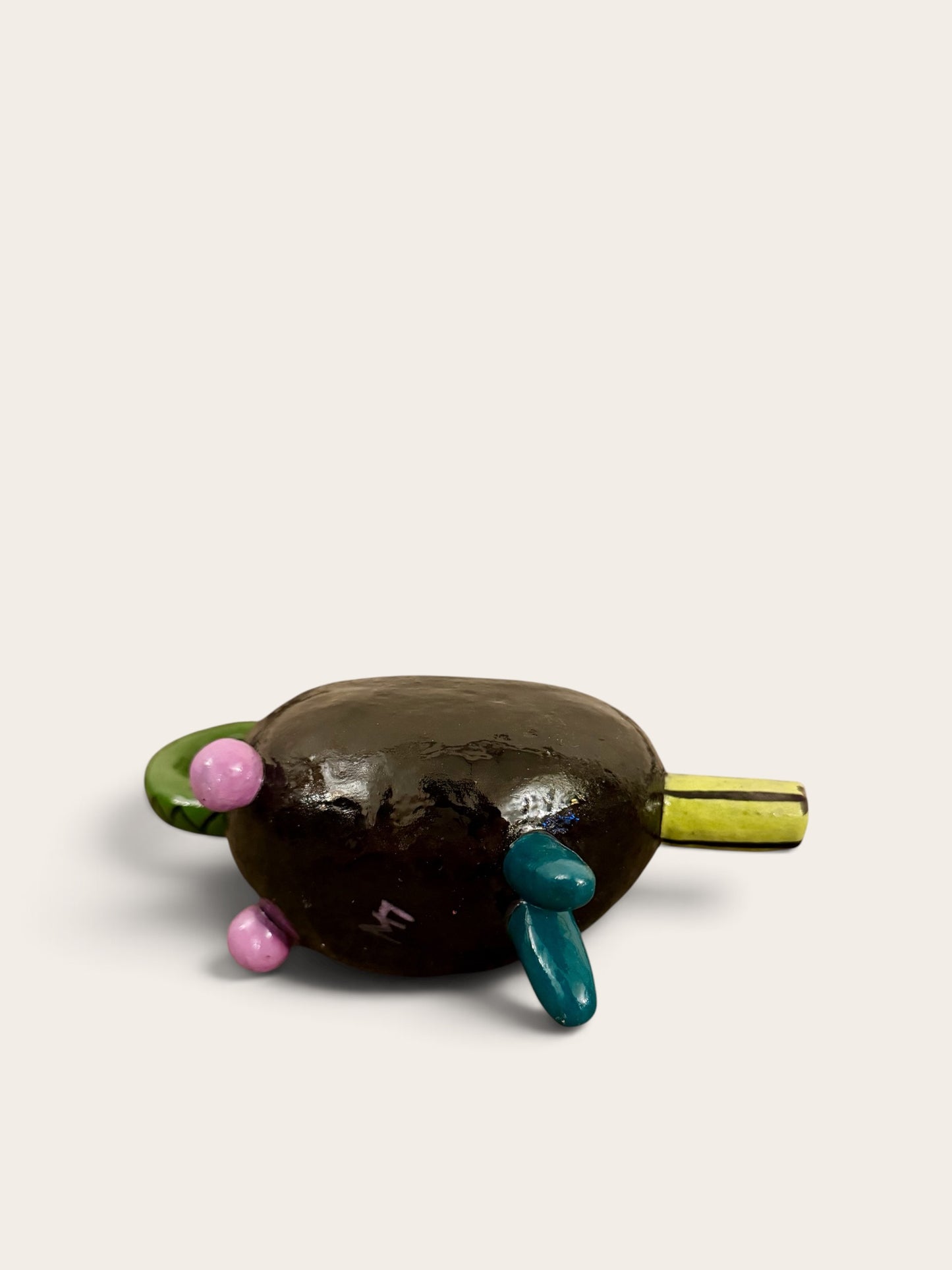 Whimsical Folk Art Pouring Vessel