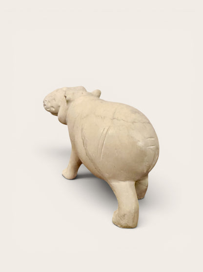 House Hippo Stone Sculpture