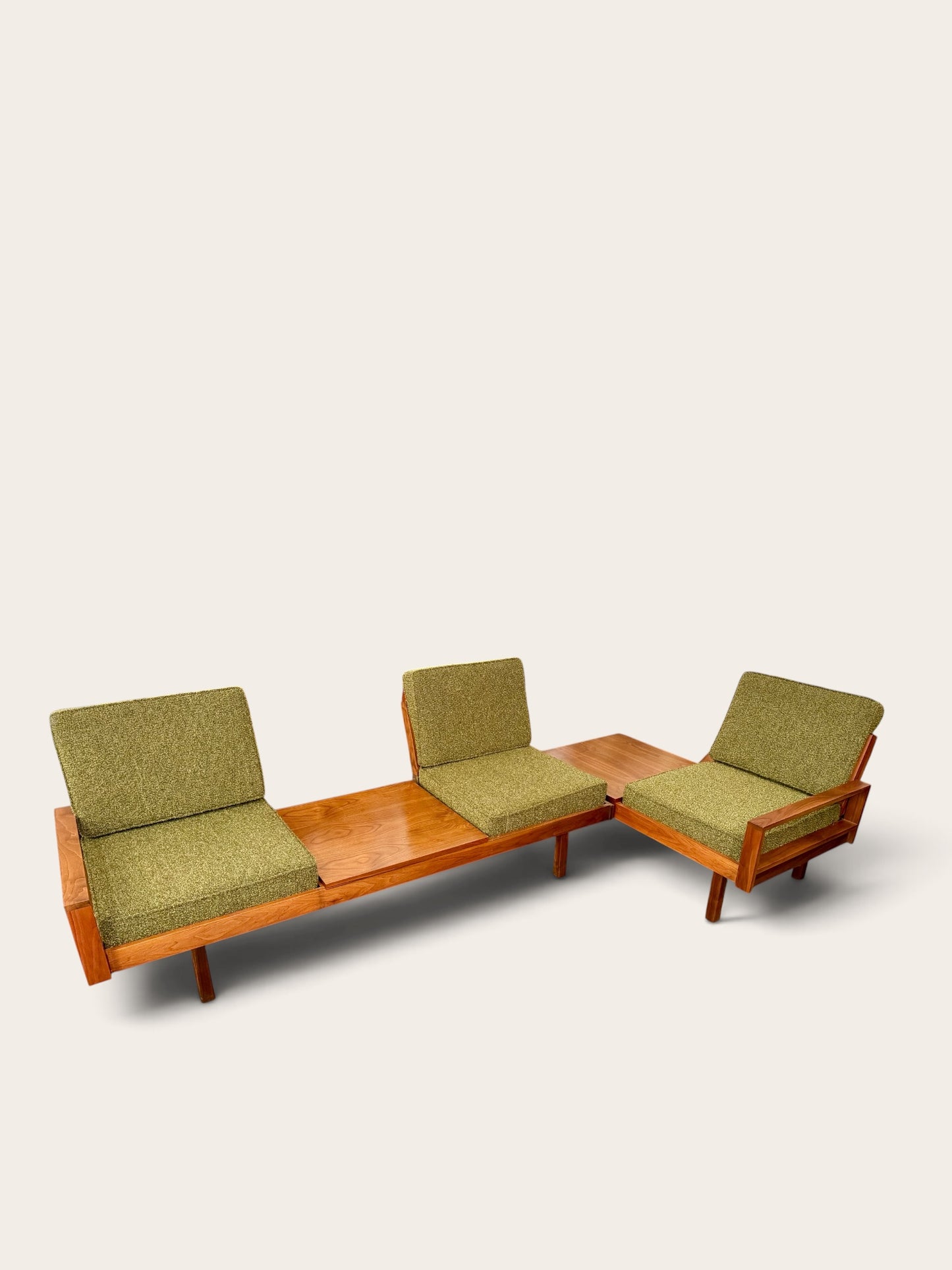 Rare Vintage 1960s MCM Martin Borenstein for Brown Saltman Modular Platform Sofa
