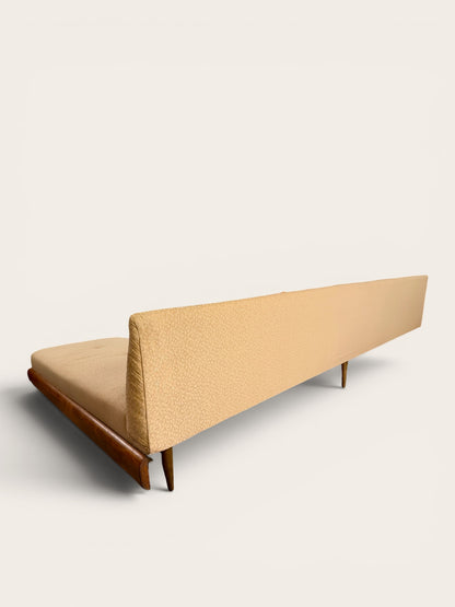 Rare Vintage MCM Adrian Pearsall 1600-S Boomerang Sectional Sofa, Walnut Base