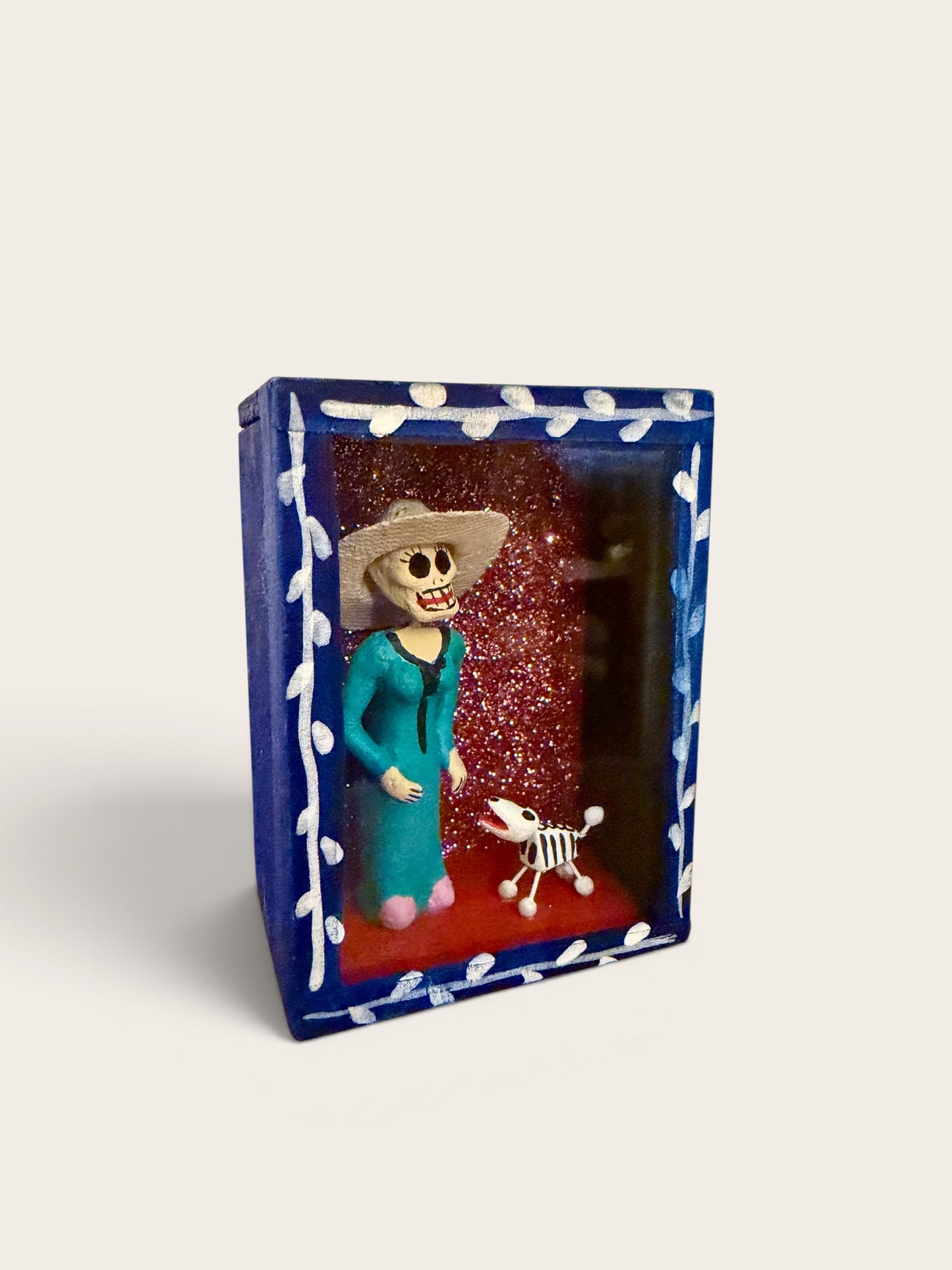 Vintage Mexican Shadow Box Diorama