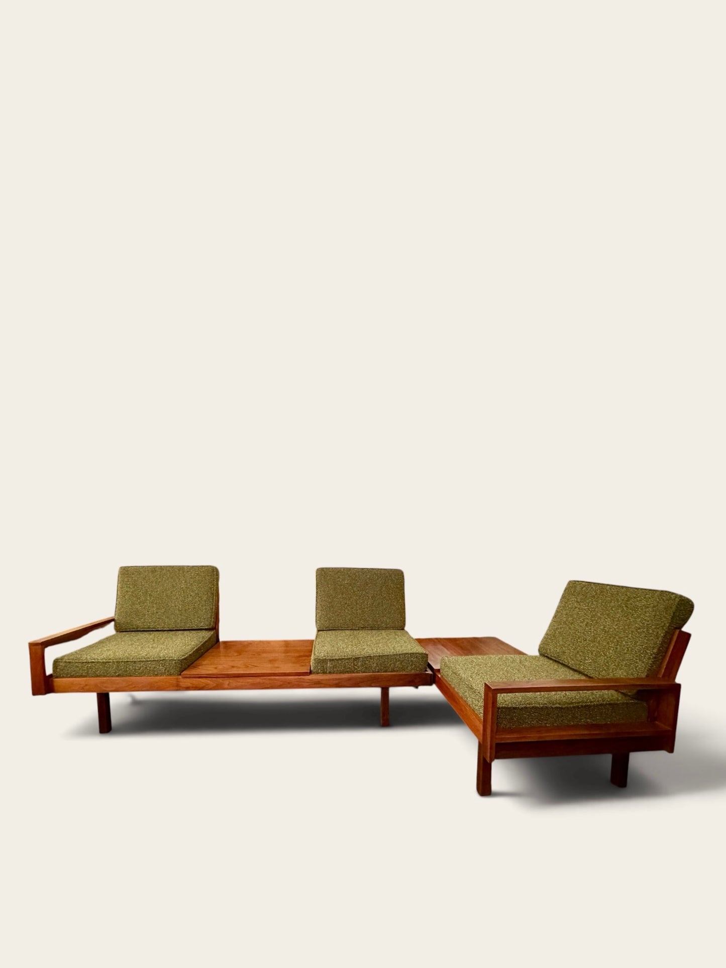 Rare Vintage 1960s MCM Martin Borenstein for Brown Saltman Modular Platform Sofa