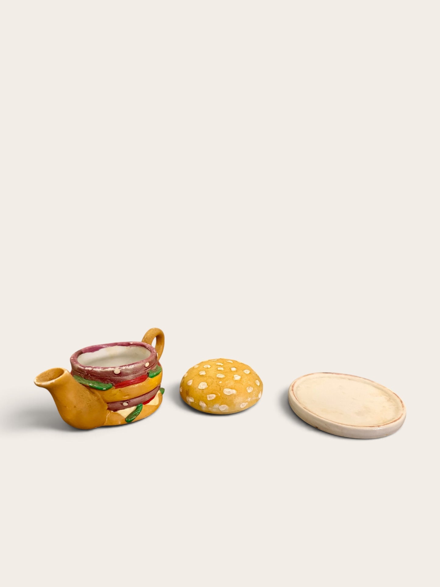 Petite Vintage Hamburger Teapot