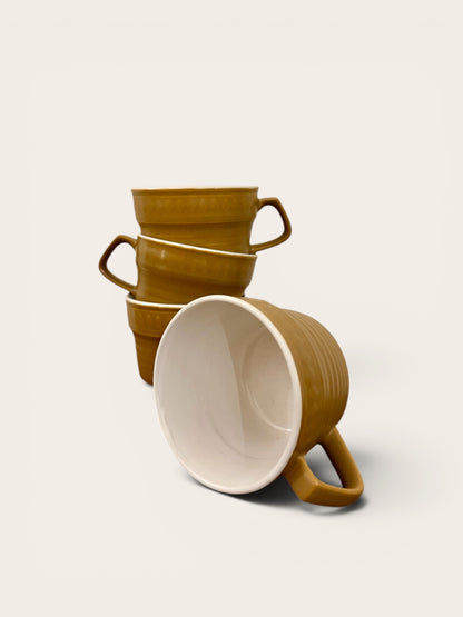 Vintage MCM Casual Ceram Japan Mug Set