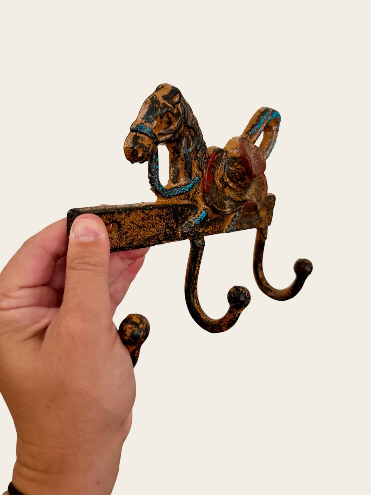 Cast-Iron Horse Wall Hooks