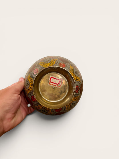Vintage Cloisonné Footed Bowl
