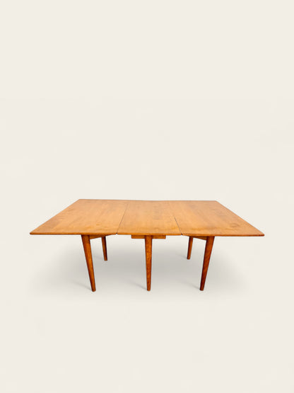 Vintage Mid-Century Modern Drop-Leaf Dining Table – designed by Leslie Diamond for Conant Ball’s Modernmates Line