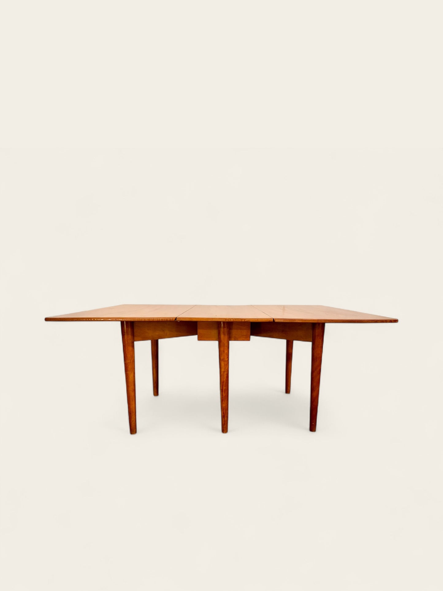 Vintage Mid-Century Modern Drop-Leaf Dining Table – designed by Leslie Diamond for Conant Ball’s Modernmates Line