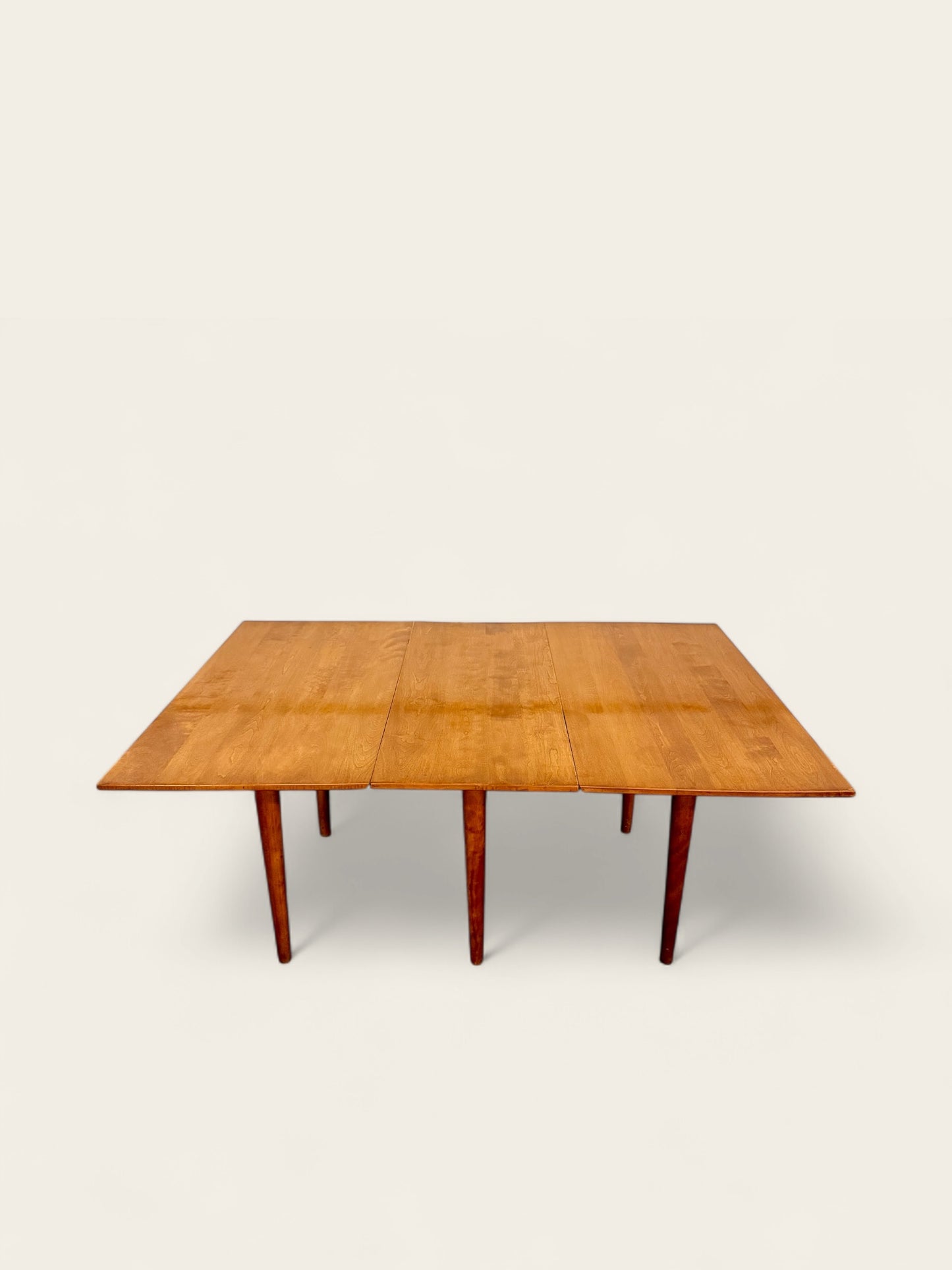 Vintage Mid-Century Modern Drop-Leaf Dining Table – designed by Leslie Diamond for Conant Ball’s Modernmates Line