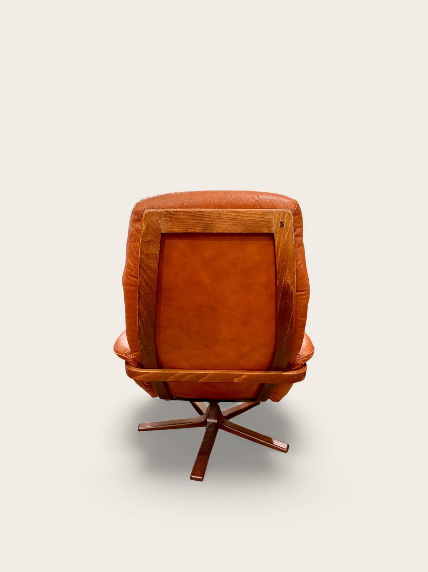 Vintage MCM Gote Möbler Lounge Chair and Ottoman, Made in Sweden