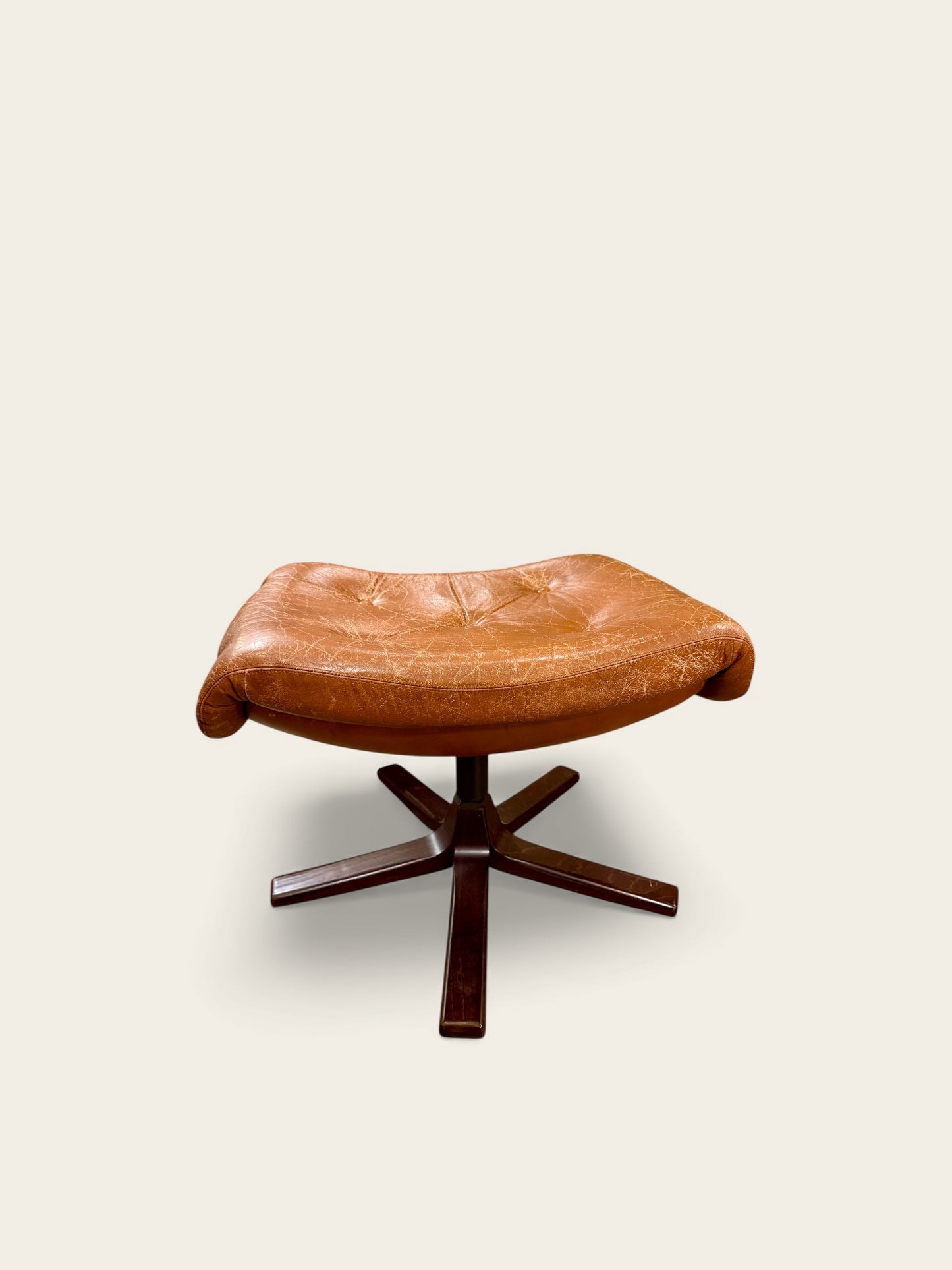 Vintage MCM Gote Möbler Lounge Chair and Ottoman, Made in Sweden