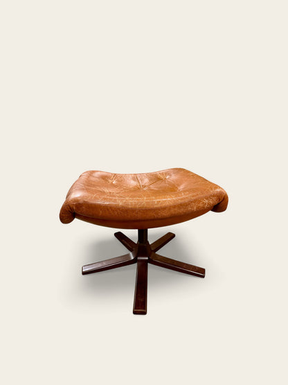 Vintage MCM Gote Möbler Lounge Chair and Ottoman, Made in Sweden