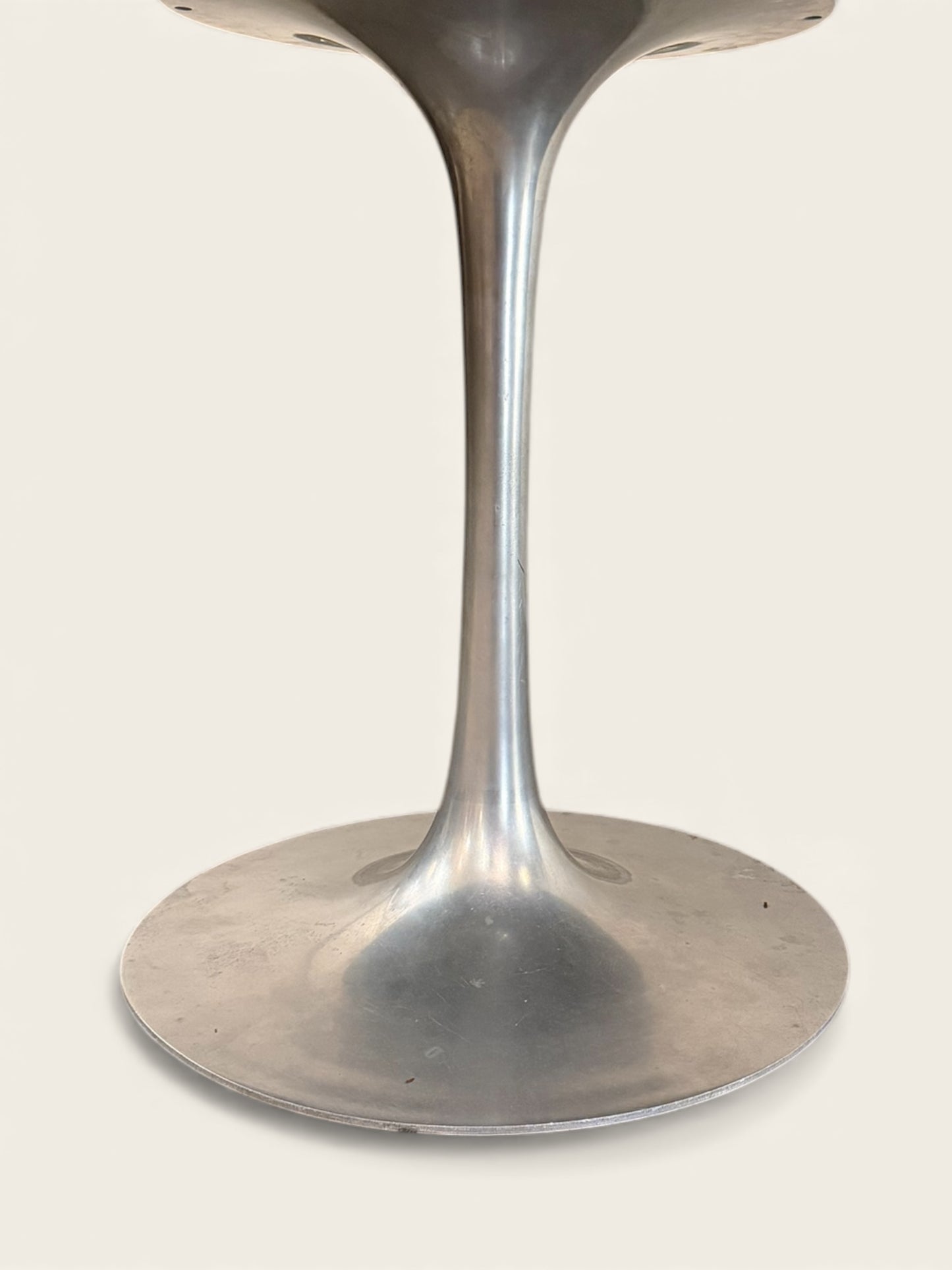 Vintage MCM 1960s Maurice Burke for Arkana Tulip Pedestal Dining Table - 60” Diameter