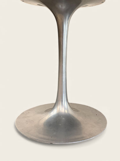 Vintage MCM 1960s Maurice Burke for Arkana Tulip Pedestal Dining Table - 60” Diameter