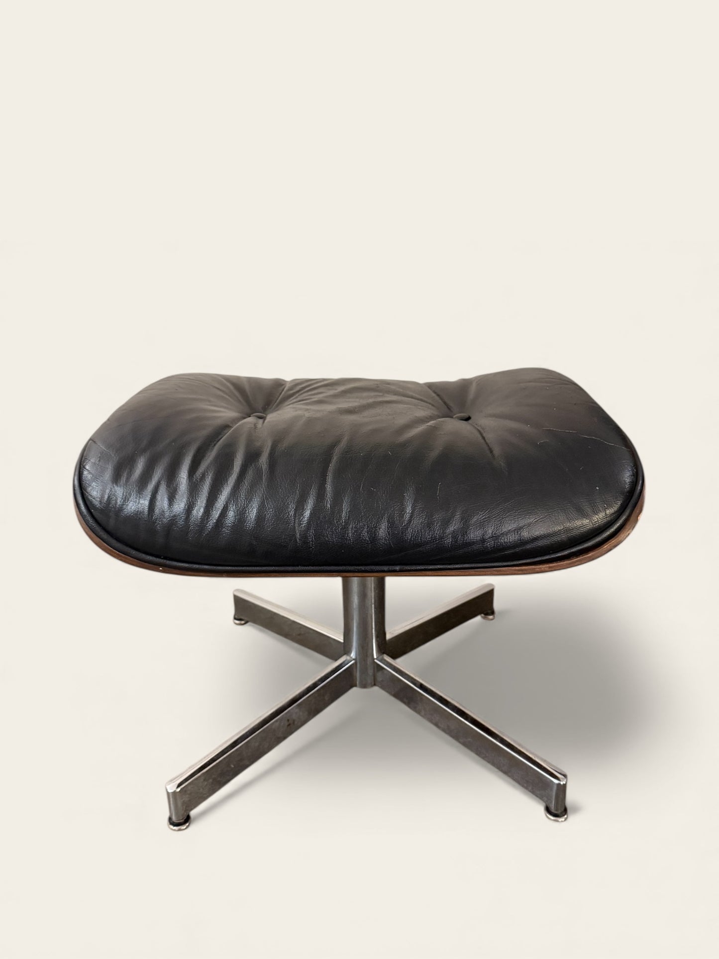 Vintage MCM Eames Style Lounge Chair and Ottoman - Likely Selig or Plycraft