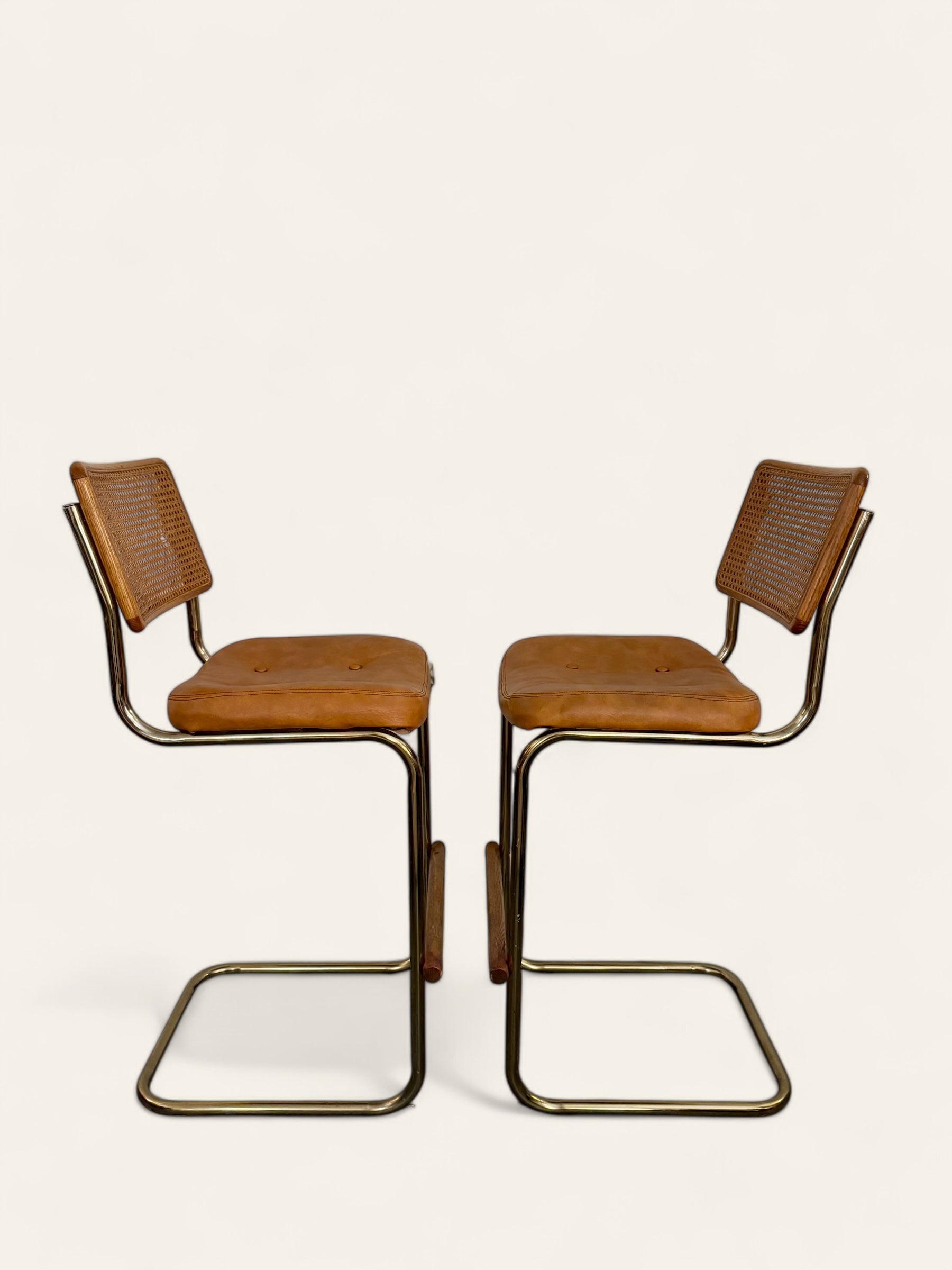 Cal Style Stools Pair of Vintage 1980s MCM Cantilever Bar Stools Made by Cal-Style Furn ...