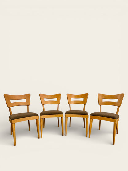 Set of 4 Vintage MCM 1950s Heywood-Wakefield “Dogbone” Dining Chairs