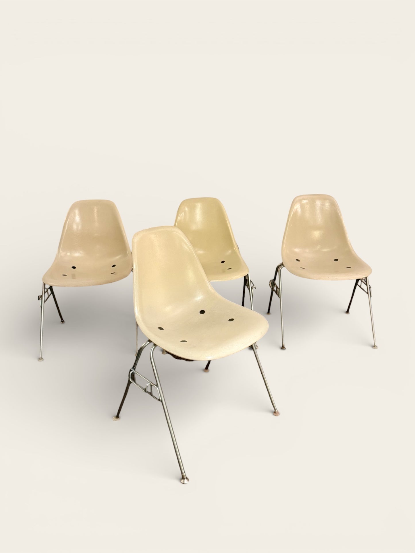 Vintage MCM Herman Miller Eames Dining Table (2007) & Chairs (1950s/60s)