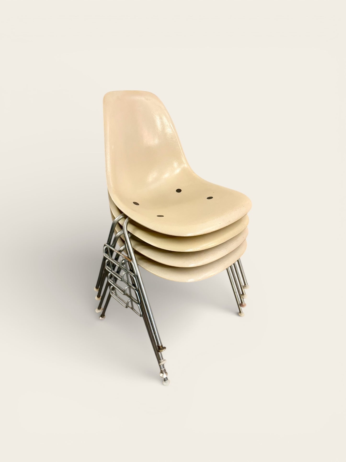 Vintage MCM Herman Miller Eames Dining Table (2007) & Chairs (1950s/60s)