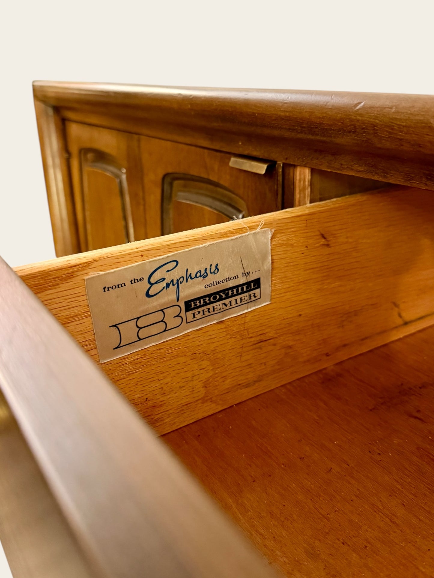 1960s Vintage MCM Broyhill Empasis Lowboy Dresser or Credenza