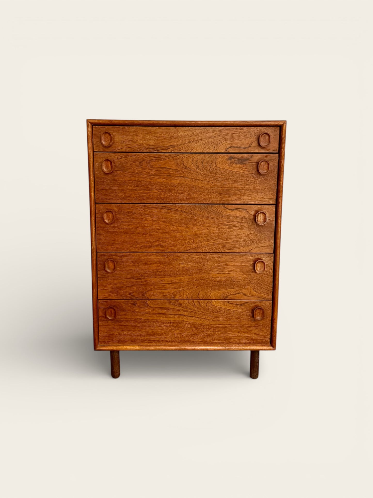 Rare 1960s Vintage MCM Peter Liley for Meredew Petite Tallboy Dresser