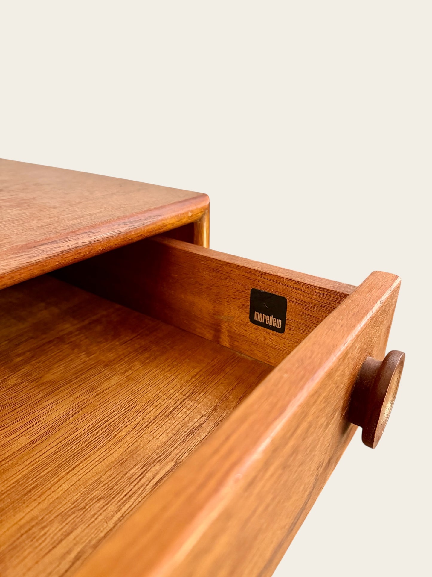 Rare 1960s Vintage MCM Peter Liley for Meredew Petite Tallboy Dresser