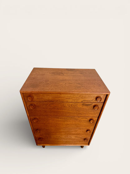 Rare 1960s Vintage MCM Peter Liley for Meredew Petite Tallboy Dresser