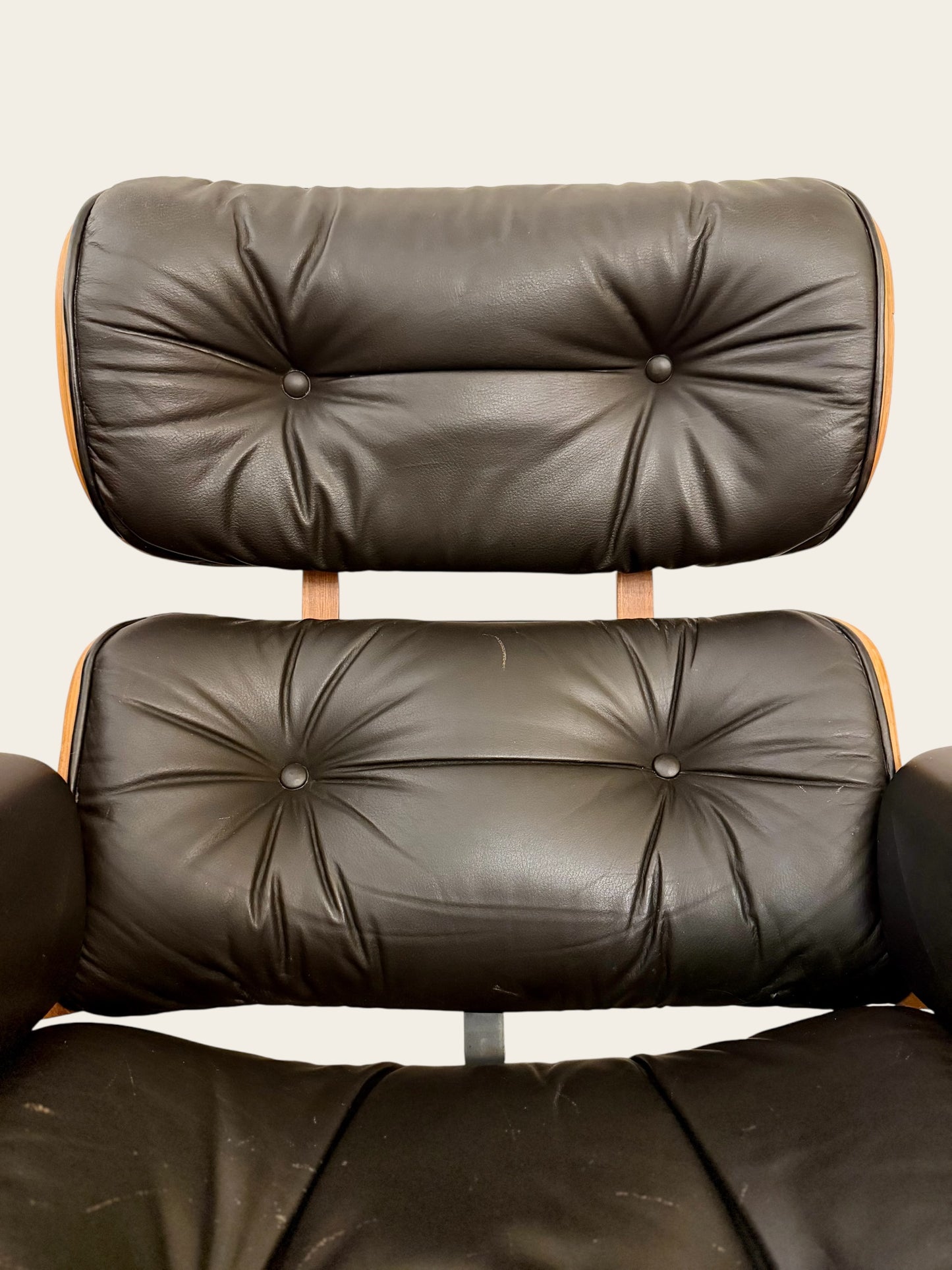 1960s Vintage MCM Selig Eames-Style Lounge Chair and Ottoman