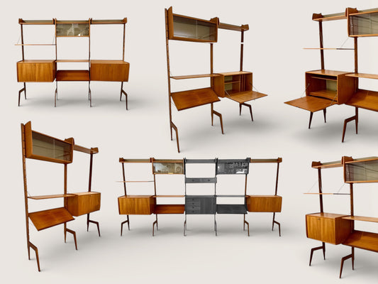 Rare 3-bay John Texmon Ergo Wall Unit