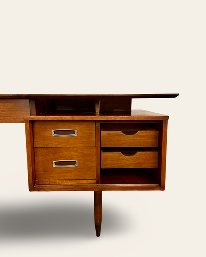 Vintage Mid Century Modern 1960s Hooker by Mainline Writing Desk