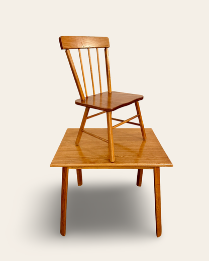 Vintage MCM Delphos Bending Company Child’s Table and Chair