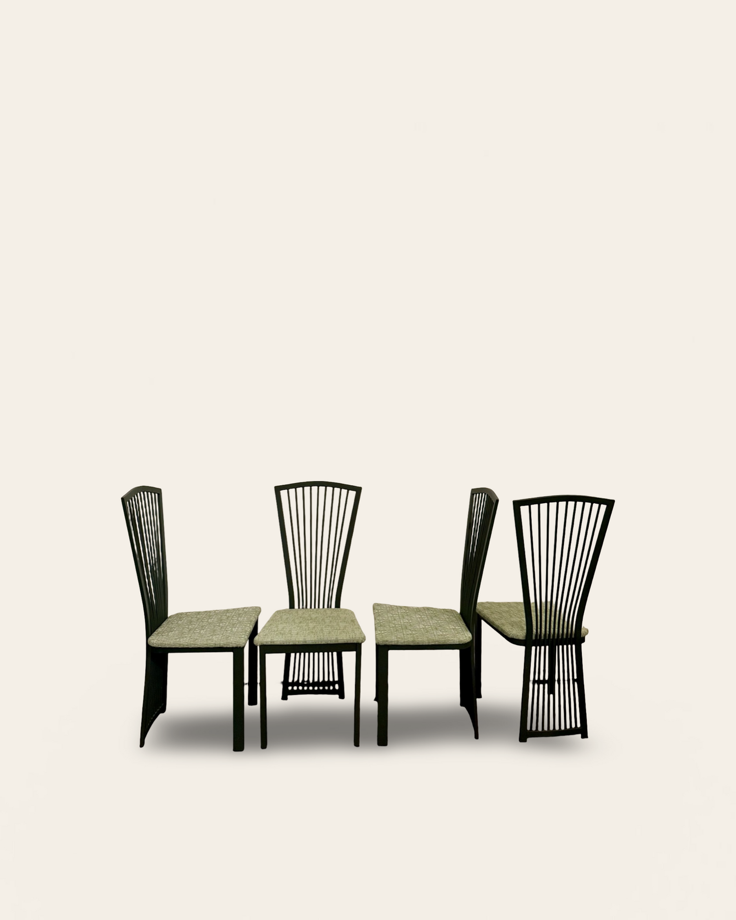 Set of 4 Vintage Italian Costantini Pietro Style Dining Chairs - Super Unique!