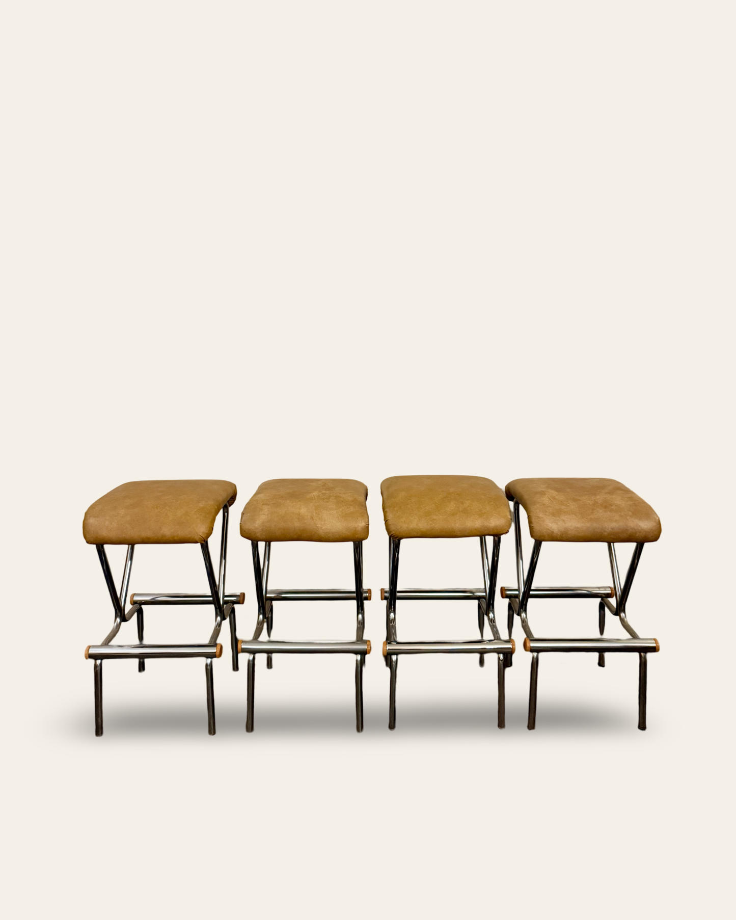 Set of 4 Vintage Mid-Century Modern 1970s Daystrom Bar Stools