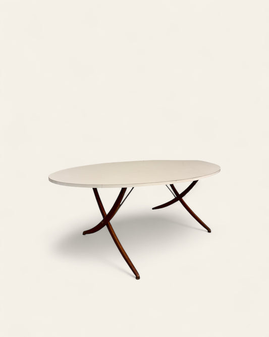 Unique Vintage MCM 1960s Dining Table in the Style of Hans Wegner
