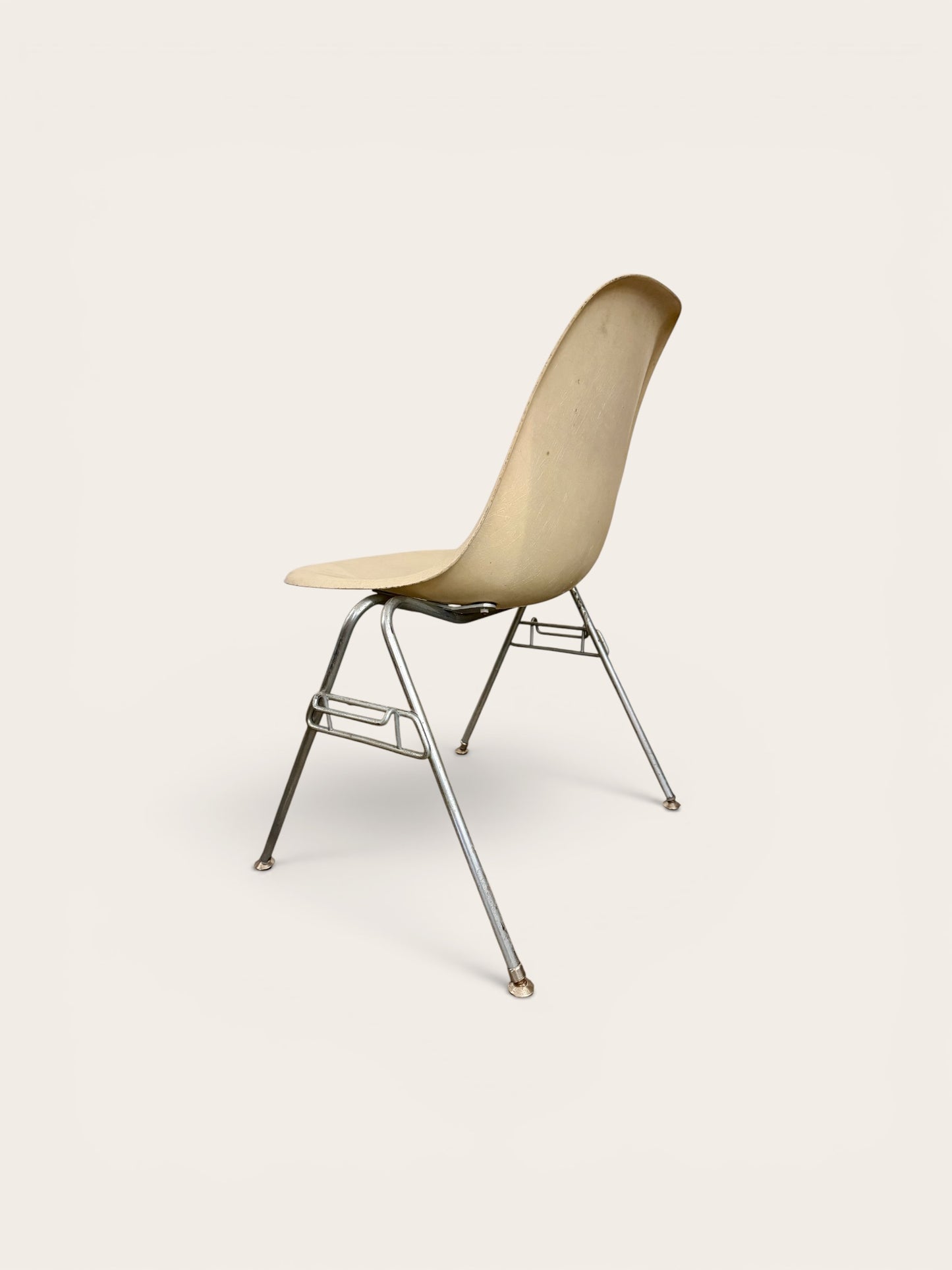 Early Vintage MCM Herman Miller Eames Fiberglass H-Base Chairs, Set of 9
