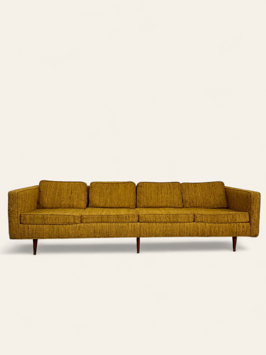 Vintage 1960s MCM Low-Profile Long Four-Seater Sofa