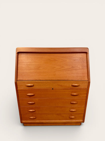 Vintage MCM Dyrlund Teak Secretary Desk and Vanity, Denmark, 1960s
