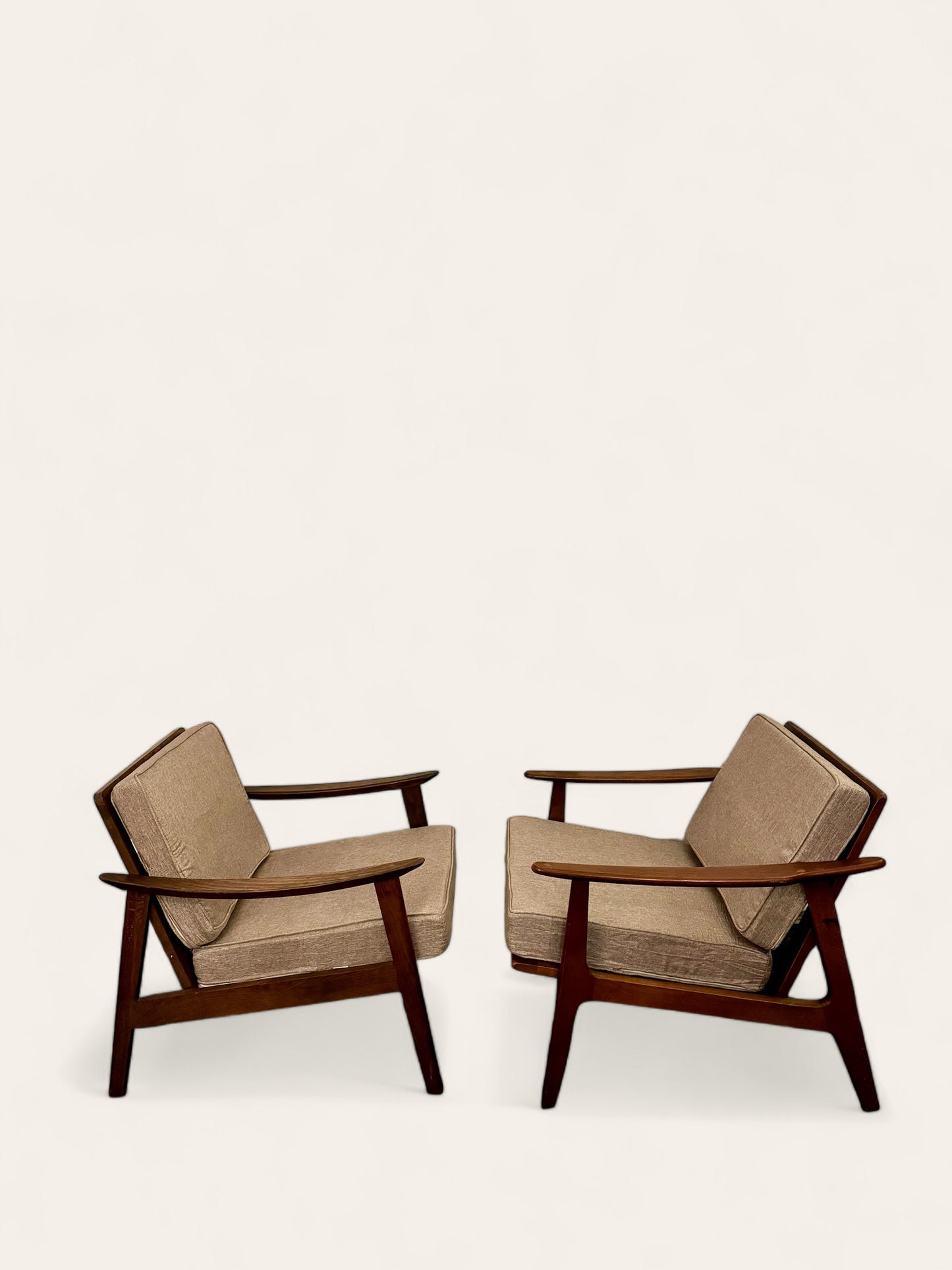 Vintage 1960s MCM Lounge Chairs Made in Yugoslavia