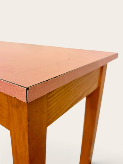 Vintage Pink School Desk / Console Table