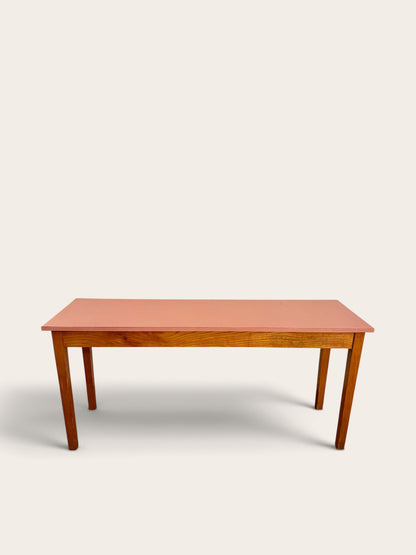 Vintage Pink School Desk / Console Table
