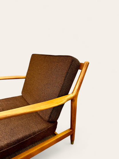 Vintage MCM 1950s Folke Ohlsson for Dux of Sweden Lounge Chairs - Matching Pair!