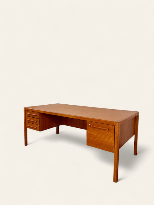 Vintage MCM Danish Teak Executive Desk