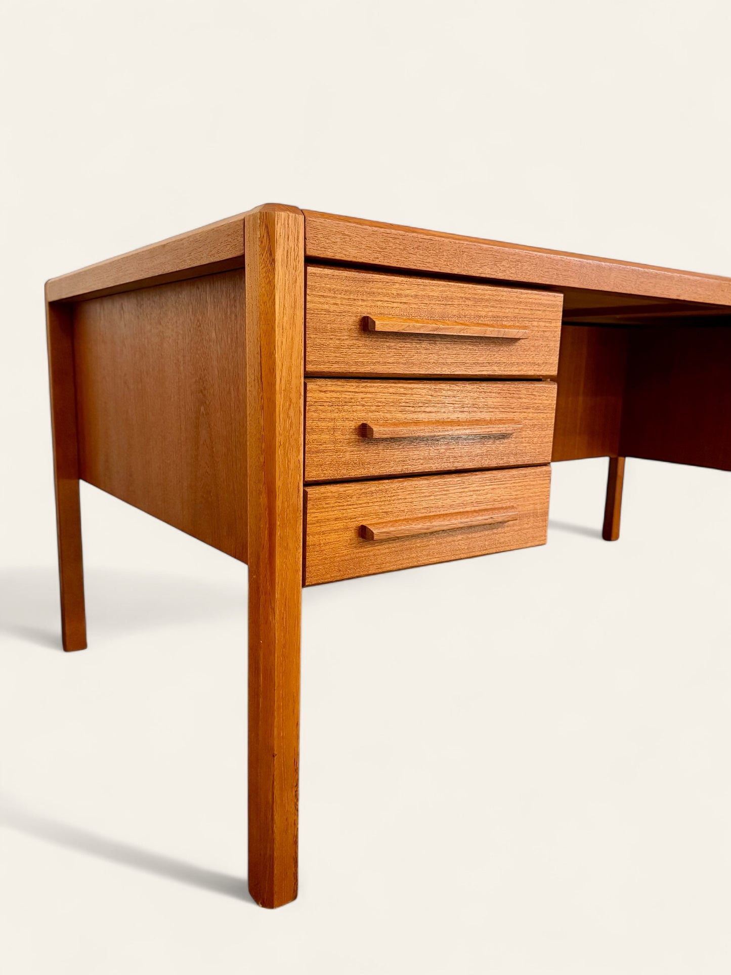 Vintage MCM Danish Teak Executive Desk