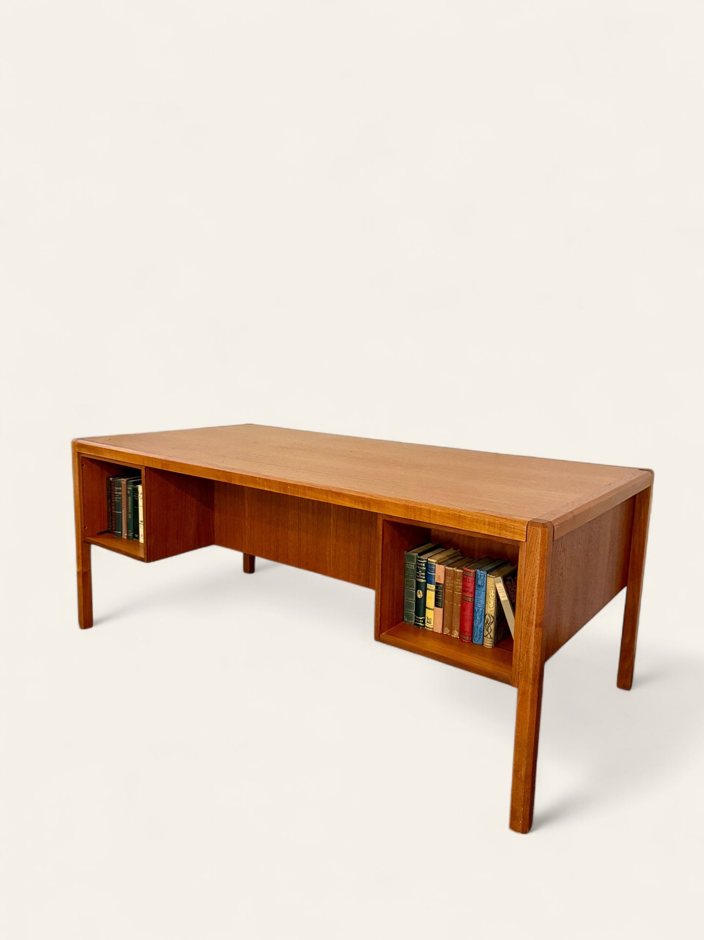 Vintage MCM Danish Teak Executive Desk