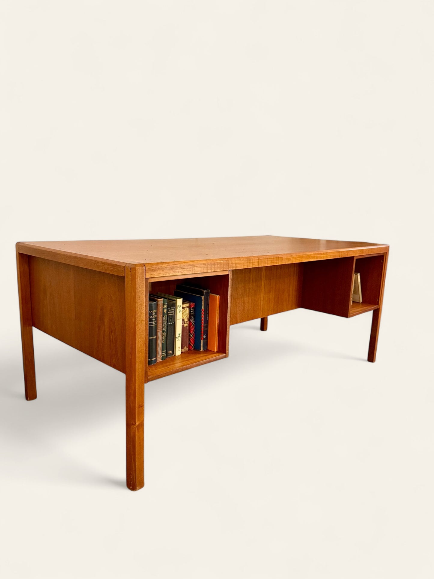 Vintage MCM Danish Teak Executive Desk