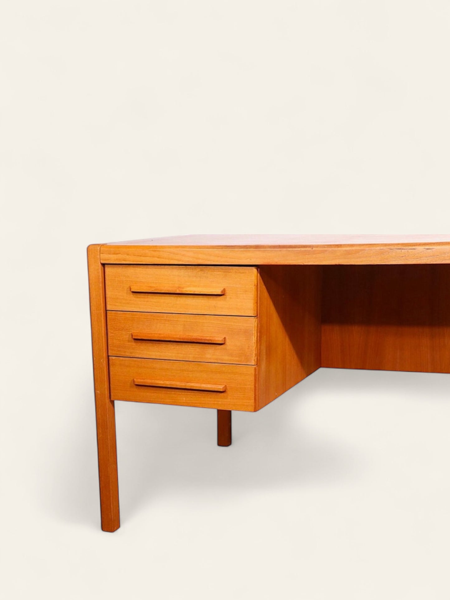 Vintage MCM Danish Teak Executive Desk