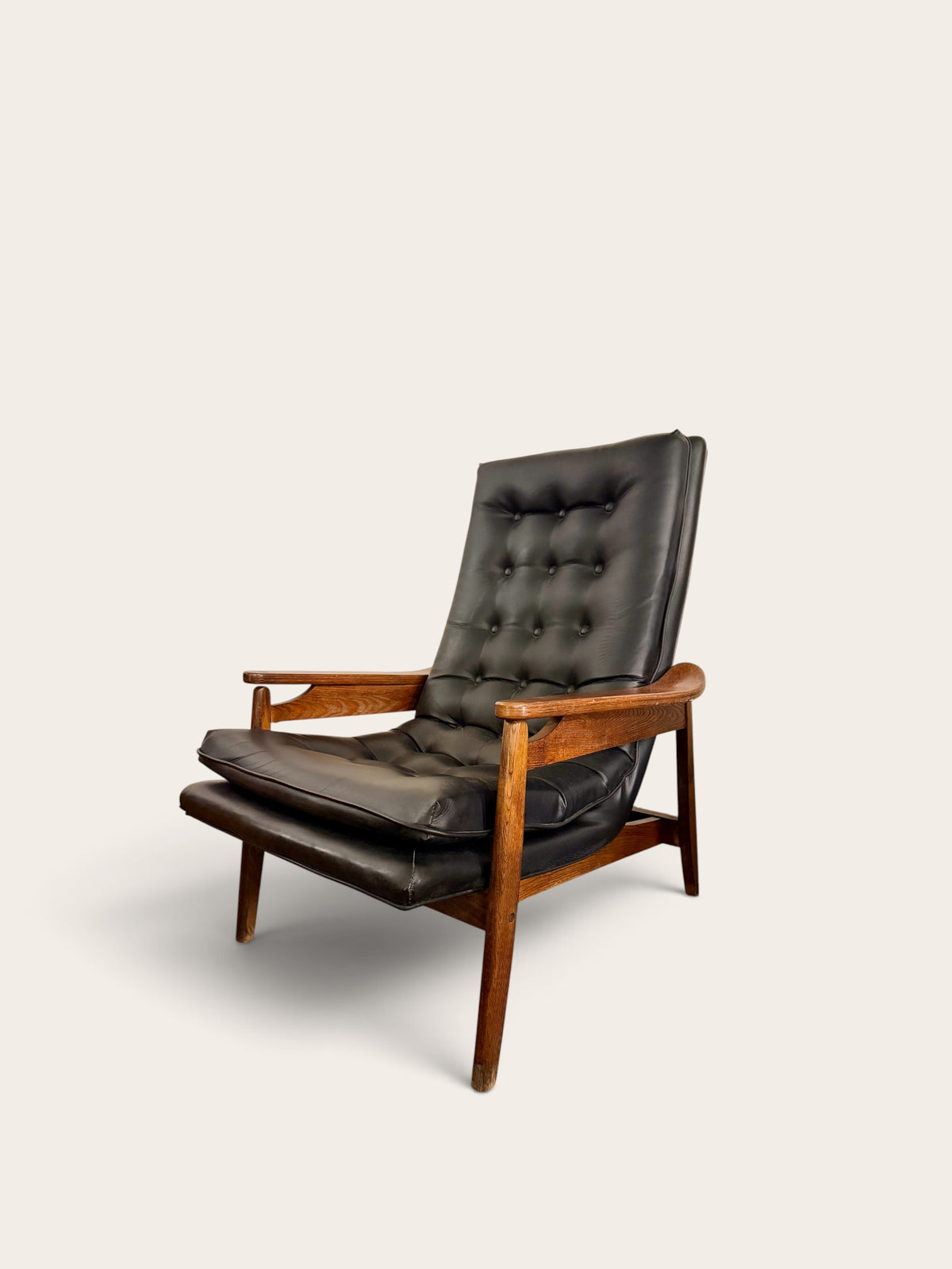 Vintage MCM Milo Baughman Lounge Chair + Ottoman for James Inc.